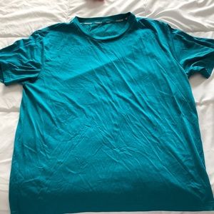 Turquoise dry-fit athletic shirt